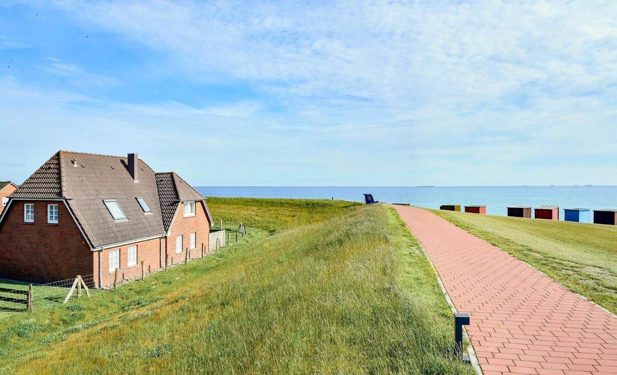 Direkt Am Deich - Ferienwohnung Amrum Im Gaestehaus Am Badedeich 다게불 외부 사진